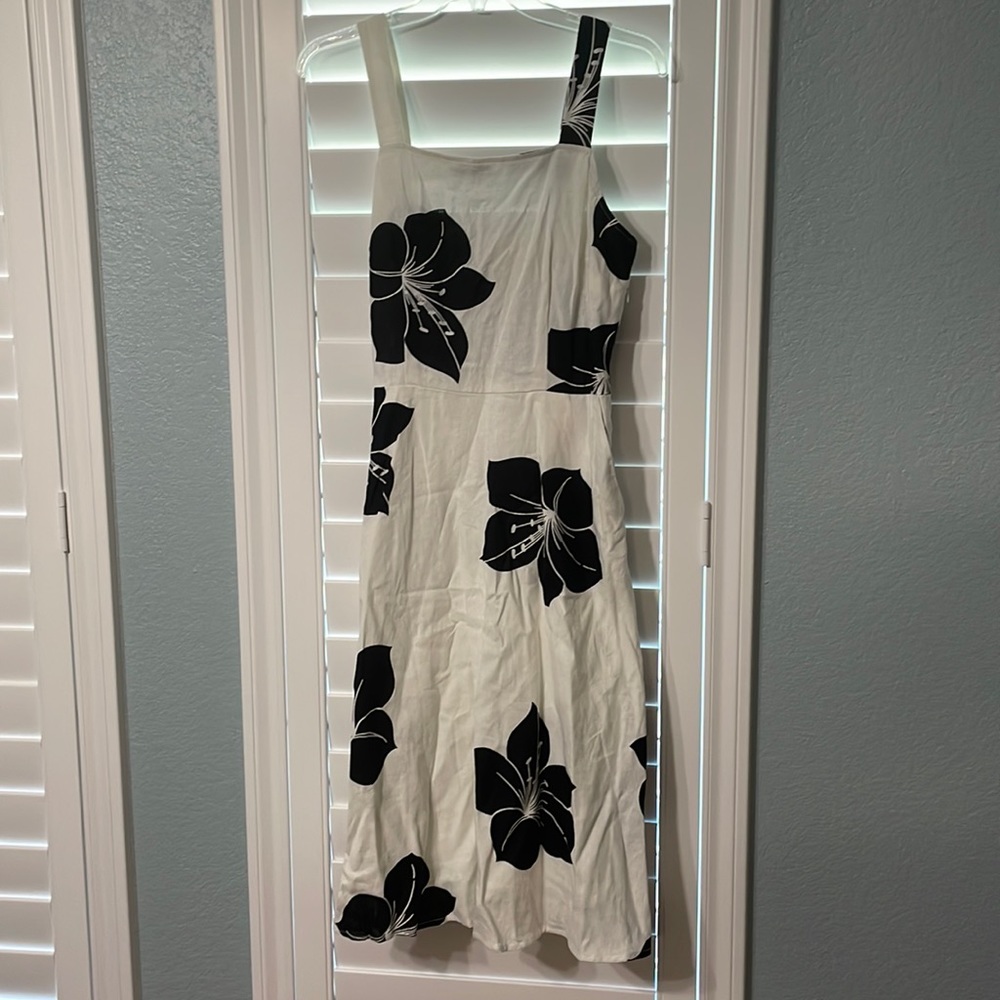 Who What Wear for Target Women' white black floral pinafore dress, size …small